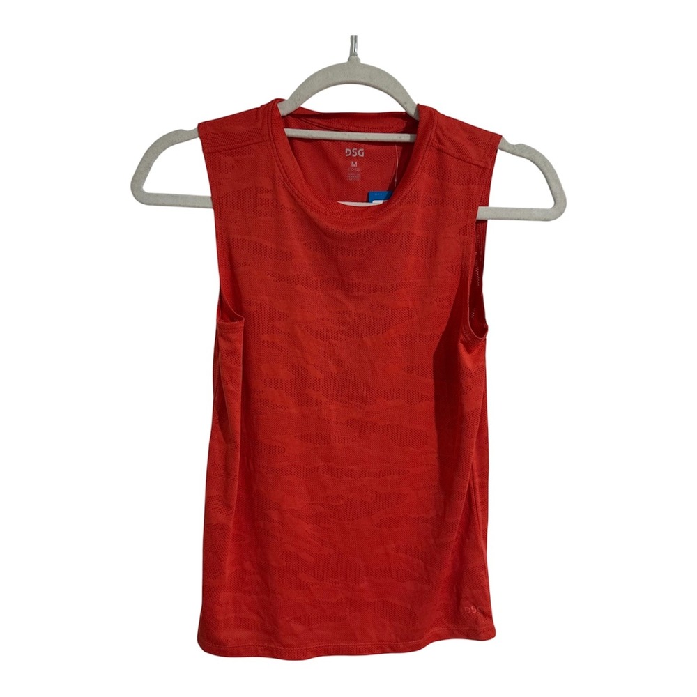 DSG Boys Jacquard Movement Tank Cabana Coral Orange Red Camo Size M 10-12 NEW